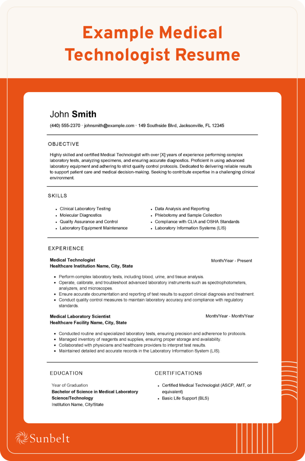 Medical Technologist Resume Guide - Medical Technologist Resume 1017x1536 